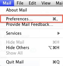 set emporia email up on mail for mac