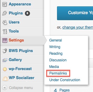 Permalinks Settings