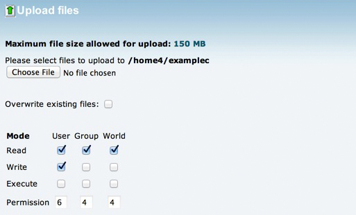 File Manager - Upload