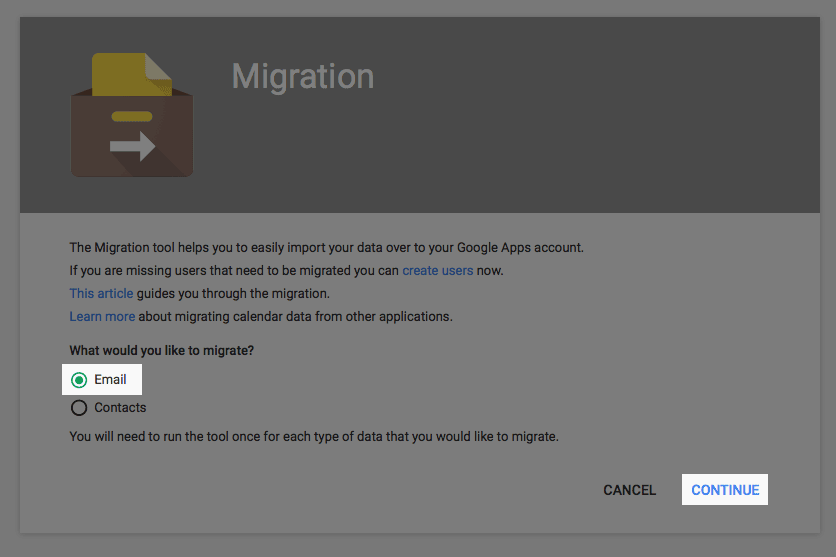 google g suite migration