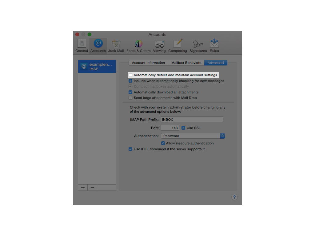 create new mac email address
