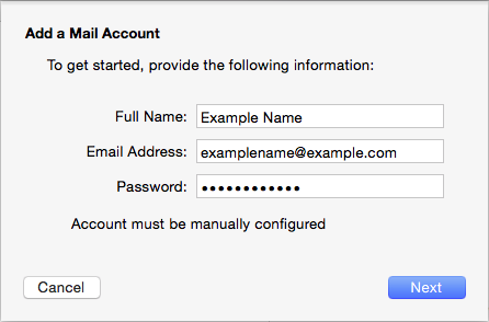 how do i add an email account to mac mail