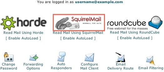 squirrelmail webmail demo
