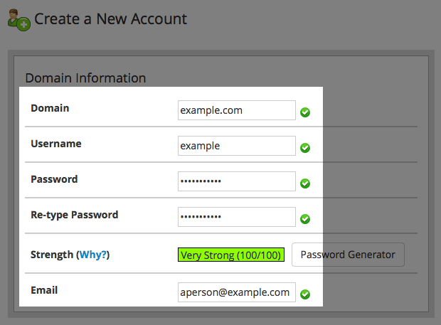 Creating an account.